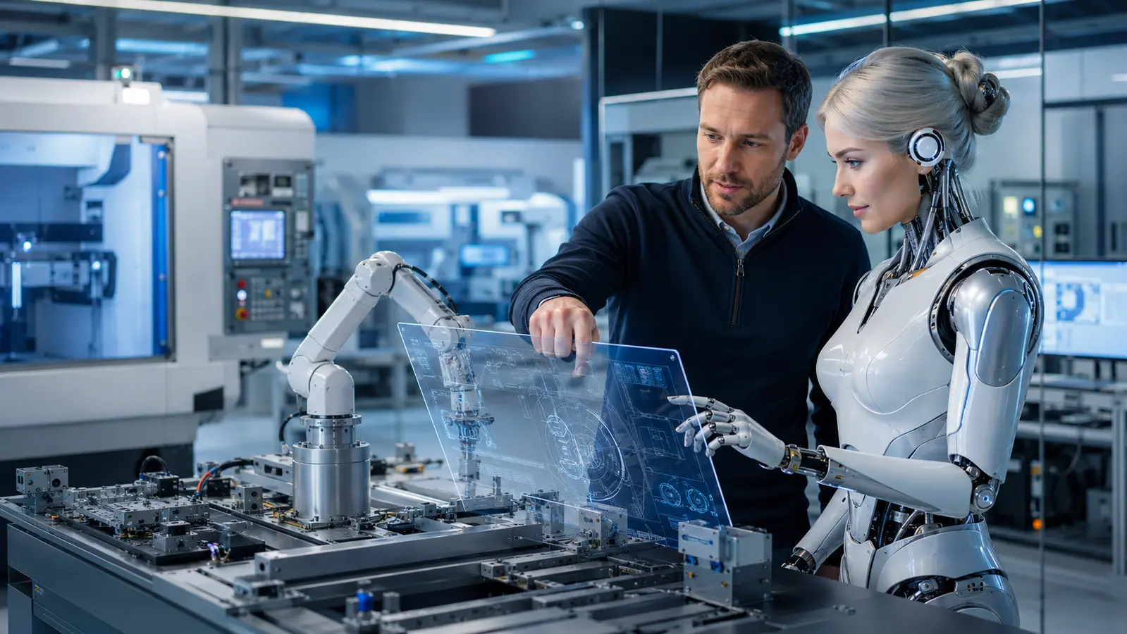Inžinerinės AI laboratorijos koncepcijos iliustracija